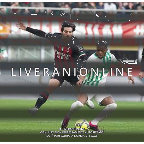 hamed traore con sandro tonali - MILAN vs SASSUOLO Campionato calcio Serie A TIM 29-01-2023 ©GIAMPIETRI PAOLO/ AGENZIA ALDO LIVERANI SAS