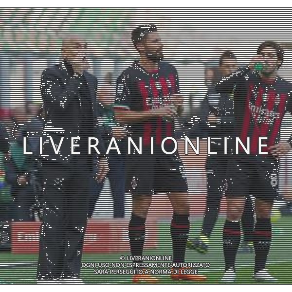 stefano pioli con olivier giroud e sandro tonali - MILAN vs SASSUOLO Campionato calcio Serie A TIM 29-01-2023 ©GIAMPIETRI PAOLO/ AGENZIA ALDO LIVERANI SAS