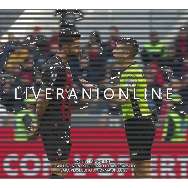 olivier giroud con l\'arbitro antonio giua - MILAN vs SASSUOLO Campionato calcio Serie A TIM 29-01-2023 ©GIAMPIETRI PAOLO/ AGENZIA ALDO LIVERANI SAS