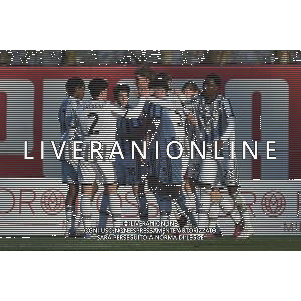 TVRG esultanza Juve dopo il gol dell\'1 a 0 Milan vs Juventus Milano 30-01-2023 Centro sportivo Peppino Vismara - Puma House of Football Campionato Primavera 1 TIM - 16a giornata foto Roberto Garavaglia/ag. Aldo Liverani sas / AGENZIA ALDO LIVERANI SAS