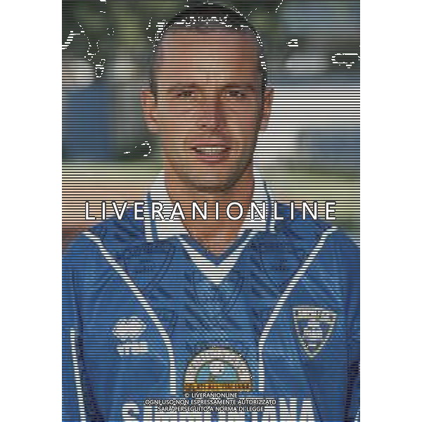 EMPOLI CALCIO 1997-1998 PRIMI PIANI ROSA GIOCATORI NELLA FOTO ALESSANDRO PANE AG ALDO LIVERANI SAS