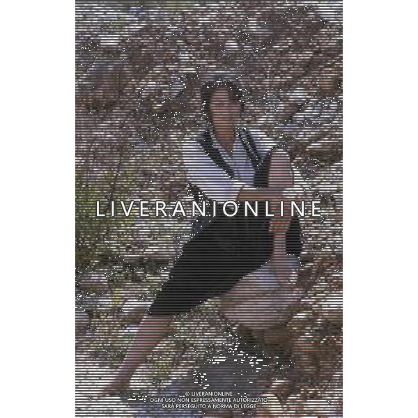 RETROSPETTIVA CLAUDIA CARDINALE ATTRICE NELLA FOTO DURANTE LE RIPRESE DEL FILM \'IL PREFETTO DI FERRO\' NELL\'ANNO 1977 AG ALDO LIVERANI SAS