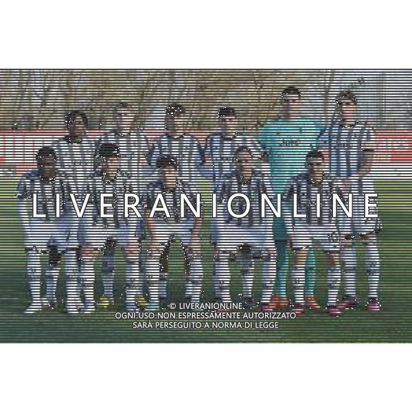 TVRG formazione Juventus, in piedi da SX Samuel Mbangula Tshifunda, Nicolo\' Turco, Jonas Jakob Rouhi, Lorenzo Dellavalle, Jakub Vinarcik e Alessandro Citi; in basso da SX Joseph Nonge Boende, Andrea Valdesi, Diego Ripani, Kenan Yildiz e Luis Hasa Milan vs Juventus Milano 30-01-2023 Centro sportivo Peppino Vismara - Puma House of Football Campionato Primavera 1 TIM - 16a giornata foto Roberto Garavaglia/ag. Aldo Liverani sas / AGENZIA ALDO LIVERANI SAS