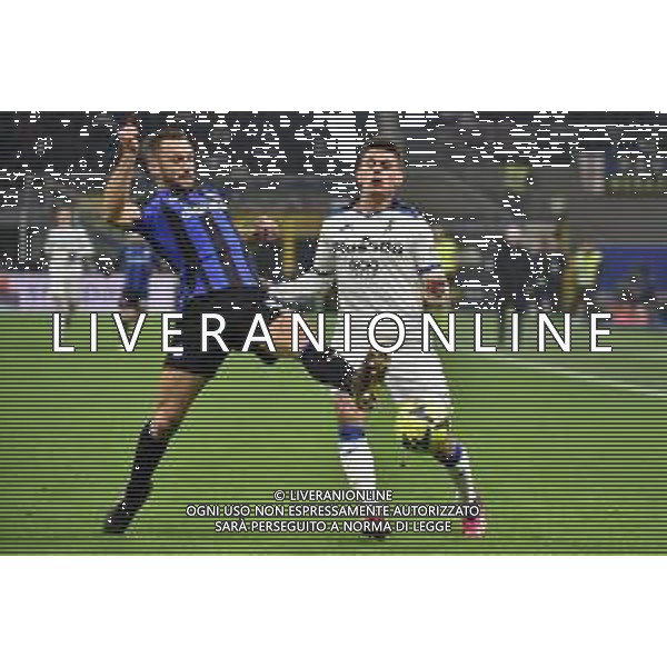 Stefan de Vrij (Inter) e Joakim Maehle (Atalanta) Inter vs Atalanta Milano 31-01-2023 Stadio Giuseppe Meazza San Siro Coppa Italia Frecciarossa - quarti di finale foto Roberto Garavaglia/ag. Aldo Liverani sas / AGENZIA ALDO LIVERANI SAS
