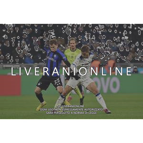 Nicolo\' Barella (Inter) e Mario Pasalic (Atalanta) Inter vs Atalanta Milano 31-01-2023 Stadio Giuseppe Meazza San Siro Coppa Italia Frecciarossa - quarti di finale foto Roberto Garavaglia/ag. Aldo Liverani sas / AGENZIA ALDO LIVERANI SAS