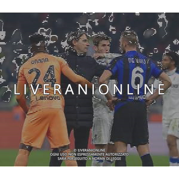 Esultanza finale stefan de vrij simone inzaghi e andre\' onana - INTER vs ATALANTA Coppa Italia Frecciarossa - quarti di finale 31-01-2023 ©PAOLO GIAMPIETRI / AGENZIA ALDO LIVERANI SAS