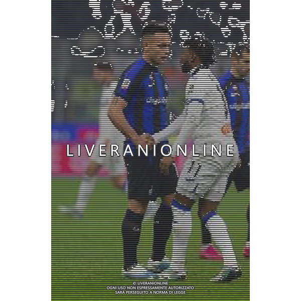 lautaro martinez e Ademola Lookman stretta di mano - INTER vs ATALANTA Coppa Italia Frecciarossa - quarti di finale 31-01-2023 ©PAOLO GIAMPIETRI / AGENZIA ALDO LIVERANI SAS