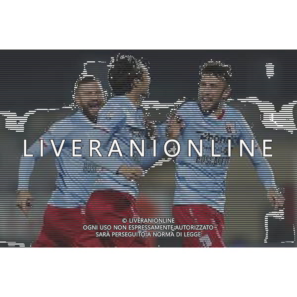 ZCP - LEGA PRO 31/01/2023 Alessandria - Rimini Campionato di Calcio serie C girone B - nella foto: esultanza Delcarro Andrea(Rimini fc)dopo il goal ©Claudio Zamagni/ / AGENZIA ALDO LIVERANI SAS