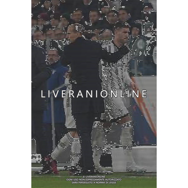 TVMV-Torino 02.02.2023 Allianz Stadium © Manuela Viganti/Agenzia Aldo Liverani Juventus vs Lazio Coppa Italia Frecciarossa 2022/2023 Quarti di Finale Nella foto: massimiliano allegri e dusan vlahovic ©Viganti/ AGENZIA ALDO LIVERANI SAS