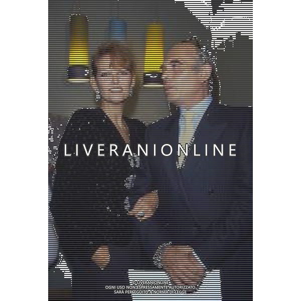 RETROSPETTIVA CLAUDIA CARDINALE ATTRICE NELLA FOTO CON IL MARITO PASQUALE SQUITIERI A MILANO IL 4 NOVEMBRE 1986 AG ALDO LIVERANI SAS