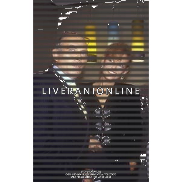 RETROSPETTIVA CLAUDIA CARDINALE ATTRICE NELLA FOTO CON IL MARITO PASQUALE SQUITIERI A MILANO IL 4 NOVEMBRE 1986 AG ALDO LIVERANI SAS