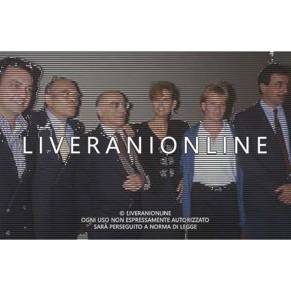 RETROSPETTIVA CLAUDIA CARDINALE ATTRICE NELLA FOTO CON IL MARITO PASQUALE SQUITIERI A MILANO IL 4 NOVEMBRE 1986, LUCA DE FILIPPO E TULLIO DE PISCOPO AG ALDO LIVERANI SAS