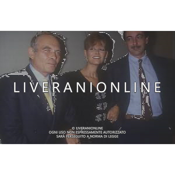 RETROSPETTIVA CLAUDIA CARDINALE ATTRICE NELLA FOTO CON IL MARITO PASQUALE SQUITIERI A MILANO IL 4 NOVEMBRE 1986 E LUCA DE FILIPPO AG ALDO LIVERANI SAS