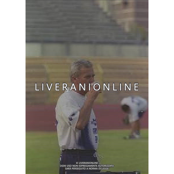 1999 PIACENZA ALLENAMENTO PIACENZA CALCIO NELLA FOTO LUIGI SIMONI ALLENATORE PIACENZA CALCIO AG ALDO LIVERANI SAS