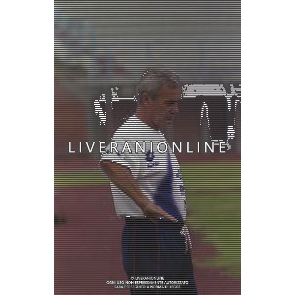 1999 PIACENZA ALLENAMENTO PIACENZA CALCIO NELLA FOTO LUIGI SIMONI ALLENATORE PIACENZA CALCIO AG ALDO LIVERANI SAS