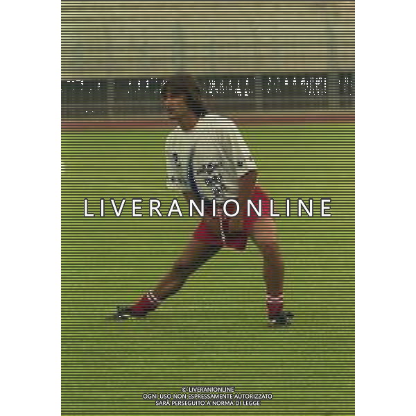 1999 PIACENZA ALLENAMENTO PIACENZA CALCIO NELLA FOTO MASSIMO RASTELLI AG ALDO LIVERANI SAS