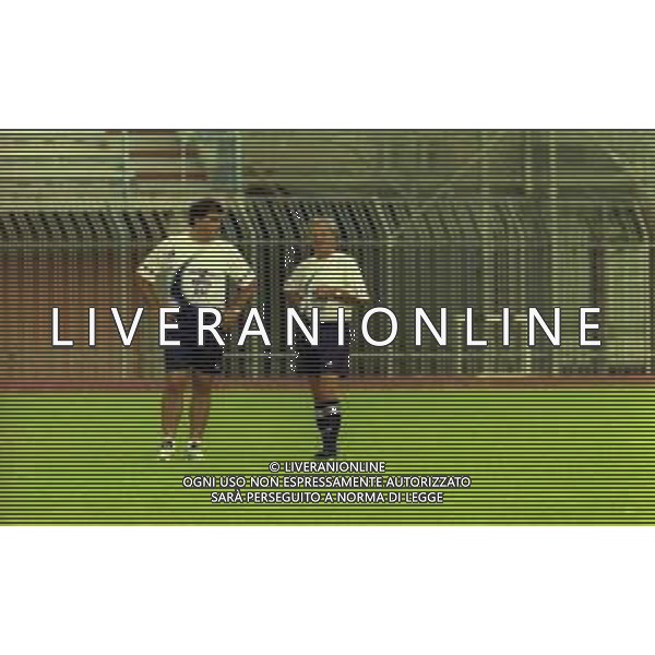 1999 PIACENZA ALLENAMENTO PIACENZA CALCIO NELLA FOTO MAURIZIO BRAGHIN E LUIGI SIMONI ALLENATORI PIACENZA CALCIO AG ALDO LIVERANI SAS