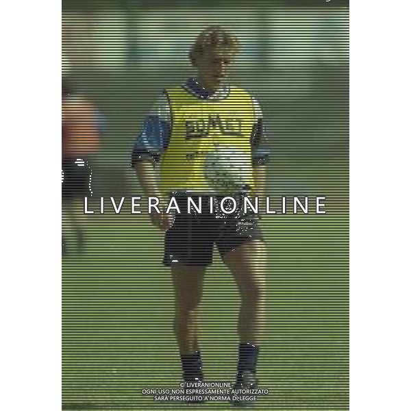 1997 VIGO DI FASSA RITIRO ATALANTA CALCIO NELLA FOTO MASSIMO CARRERA AG ALDO LIVERANI SAS
