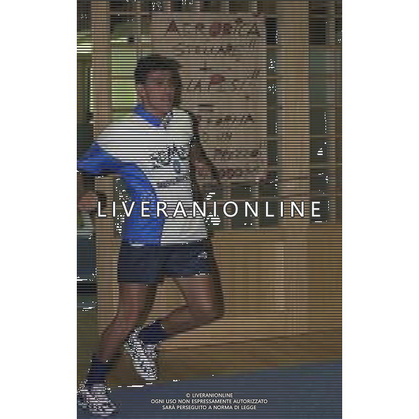 1997 VIGO DI FASSA RITIRO ATALANTA CALCIO NELLA FOTO ANGELO CARBONE AG ALDO LIVERANI SAS