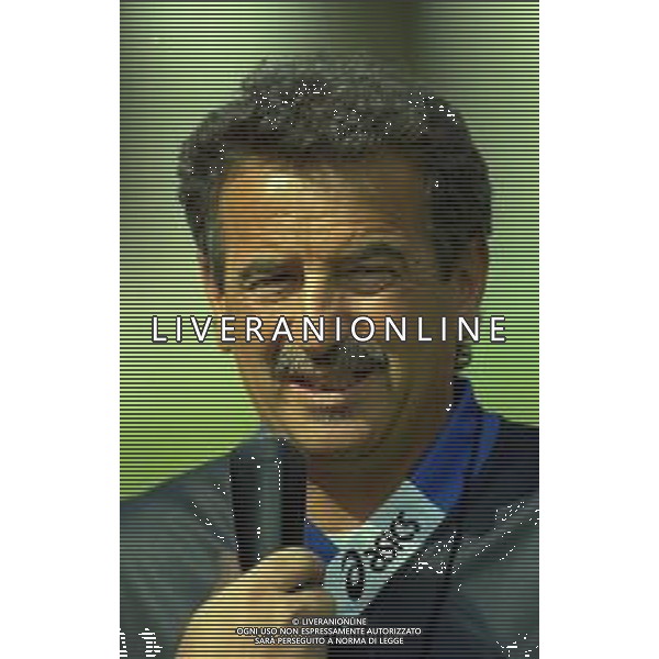 1997 VIGO DI FASSA RITIRO ATALANTA CALCIO NELLA FOTO EMILIANO MONDONICO ALLENATORE CESENA CALCIO AG ALDO LIVERANI SAS