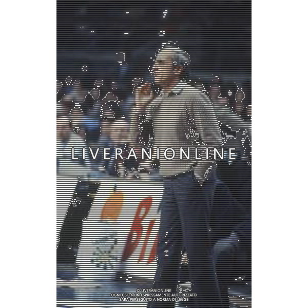 RETROSPETTIVA DAN PETERSON ALLENATORE BASKET NELLA FOTO DAN PETERSON ALLENATORE BILLY MILANO NELL\'ANNO 1982  AG ALDO LIVERANI SAS  