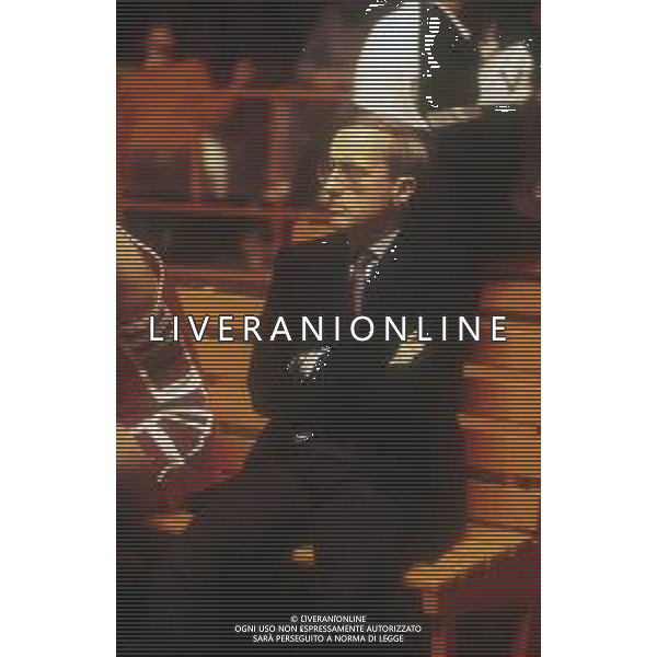 RETROSPETTIVA DAN PETERSON ALLENATORE BASKET NELLA FOTO DAN PETERSON ALLENATORE SIMAC MILANO NELL\'ANNO 1985  AG ALDO LIVERANI SAS 
