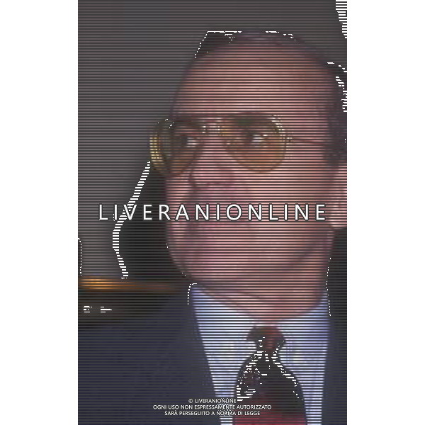 RETROSPETTIVA DAN PETERSON ALLENATORE BASKET NELLA FOTO DAN PETERSON NELL\'ANNO 1987 A MILANO PRESENZIA A UNA PRESENTAZIONE DI WRESTLING AG ALDO LIVERANI SAS
