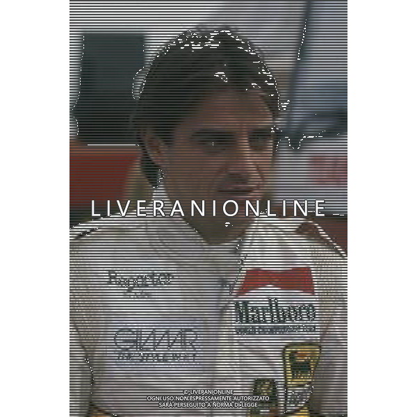 RETROSPETTIVA ALESSANDRO NANNINI PILOTA F1 NELLA FOTO ALESSANDRO NANNINI ARCHIVIO SAVOIA JAMES-AG ALDO LIVERANI SAS