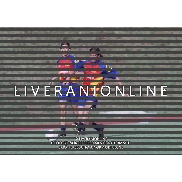 2000-2001 LECCE CALCIO PARTITA AMICHEVOLE NELLA FOTO CLAUDIO BONOMI E MATTEO PIVOTTO AG ALDO LIVERANI SAS