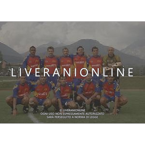 2000-2001 LECCE CALCIO PARTITA AMICHEVOLE NELLA FOTO FORMAZIONE LECCE CALCIO 2000 AG ALDO LIVERANI SAS