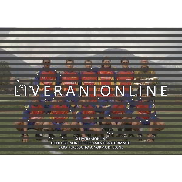 2000-2001 LECCE CALCIO PARTITA AMICHEVOLE NELLA FOTO FORMAZIONE LECCE CALCIO 2000 AG ALDO LIVERANI SAS