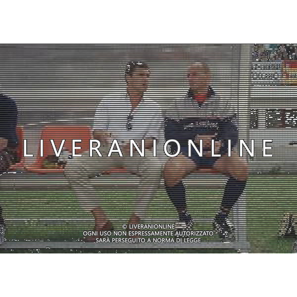 2000-2001 LECCE CALCIO PARTITA AMICHEVOLE NELLA FOTO ALBERTO CAVASIN ALLENATORE LECCE CALCIO AG ALDO LIVERANI SAS