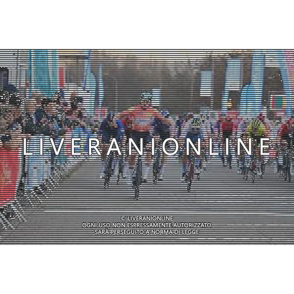 03-02-2023 Etoile De Besseges; Tappa 03 Besseges - Besseges; 2023, Lotto - Dstny; 2023, Totalenergies; 2023, Groupama - Fdj; De Lie, Arnaud; Ferron, Valentin; Watson, Samuel; Besseges; ©SIROTTI / AGENZIA ALDO LIVERANI SAS