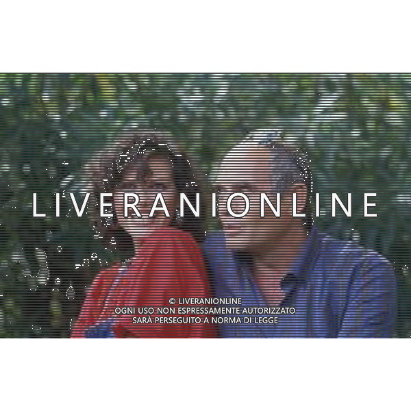 ARCHIVIO GIOVANNI LIVERANI RETROSPETTIVA CLAUDIA CARDINALE ATTRICE NELLA FOTO A VENEZIA NEL 1984 CON IL MARITO PASQUALE SQUITIERI AG ALDO LIVERANI SAS