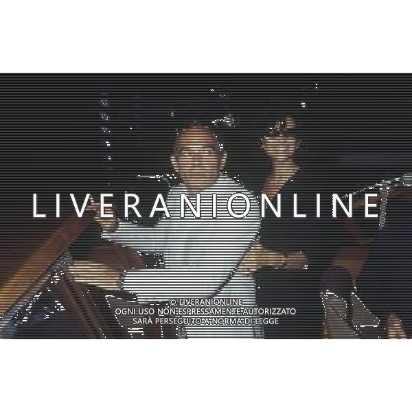 ARCHIVIO GIOVANNI LIVERANI RETROSPETTIVA CLAUDIA CARDINALE ATTRICE NELLA FOTO A VENEZIA NEL 1984 CON IL MARITO PASQUALE SQUITIERI AG ALDO LIVERANI SAS