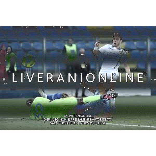 TVRG Giuseppe Caso (Frosinone) segna il gol del 2 a 0 Como vs Frosinone Como 04-02-2023 Stadio Giuseppe Sinigaglia Campionato Serie BKT - 23a giornata foto Roberto Garavaglia/ag. Aldo Liverani sas / AGENZIA ALDO LIVERANI SAS