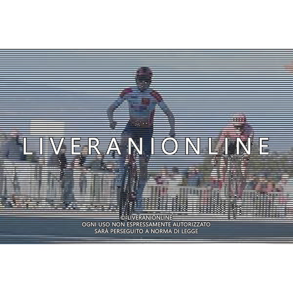 04-02-2023 Etoile De Besseges; Tappa 04 Saint Christol Lez Ales - Le Mont Bouquet; 2023, Trek - Segafredo; 2023, Ef Education - Easypost; Skjelmose Jensen, Mattias; Powless, Neilson; Le Mont Bouquet; © SIROTTI / AGENZIA ALDO LIVERANI SAS