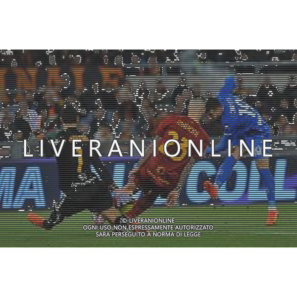 Roma vs Empoli Campionato Serie A TIM - 21 Giornata - Stadio Olimpico - Roma 04-02-2023 nella foto Mancini si oppone a Caputo ©Federico Gaetano / AGENZIA ALDO LIVERANI SAS