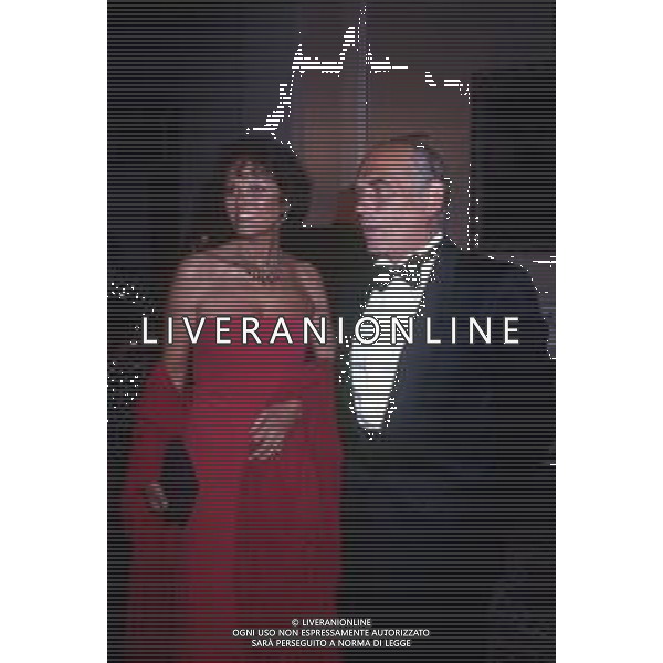 RETROSPETTIVA CLAUDIA CARDINALE ATTRICE NELLA FOTO CON IL MARITO PASQUALE SQUITIERI NELL\'ANNO 1989 AG ALDO LIVERANI SAS