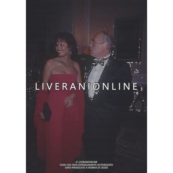 RETROSPETTIVA CLAUDIA CARDINALE ATTRICE NELLA FOTO CON IL MARITO PASQUALE SQUITIERI NELL\'ANNO 1989 AG ALDO LIVERANI SAS