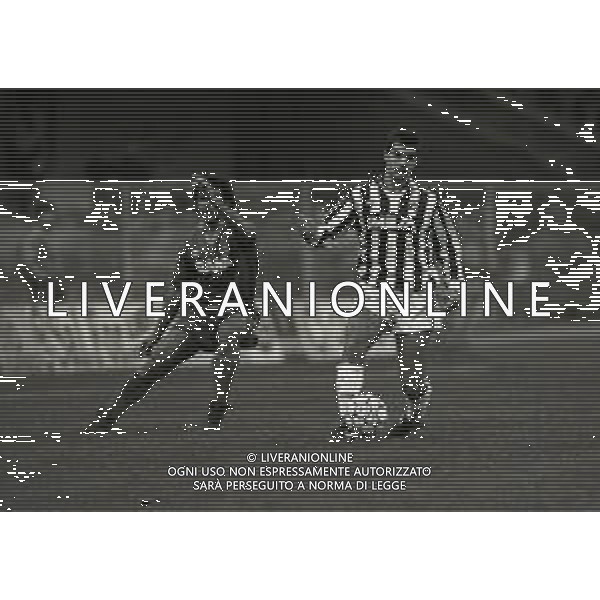 15-12-1991 VERONA CAMPIONATO DI CALCIO SERIE A VERONA-ASCOLI 1-0 NELLA FOTO FILIPPO MANIERO E LUCA PELLEGRINI AG ALDO LIVERANI SAS