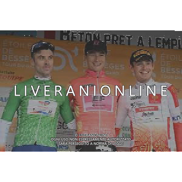 05-02-2023 Etoile De Besseges; Tappa 05 Ales - Ales; 2023, Ef Education - Easypost; 2023, Totalenergies; 2023, Trek - Segafredo; Powless, Neilson; Latour, Pierre Roger; Skjelmose Jensen, Mattias; Fangille, Roland; Ales; ©SIROTTI / AGENZIA ALDO LIVERANI SAS