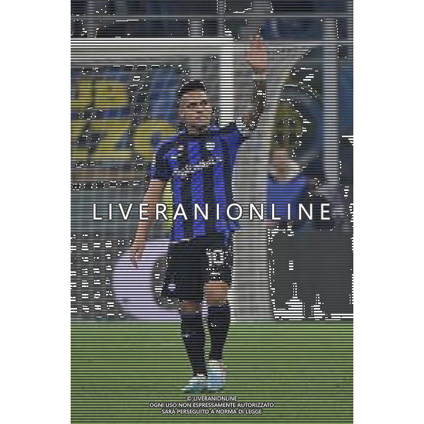 Lautaro Martinez (Inter) esulta dopo il gol dell\'1 a 0 Inter vs Milan Milano 05-02-2023 Stadio Giuseppe Meazza - San Siro Campionato Serie A TIM - 21a giornata foto Roberto Garavaglia/ag. Aldo Liverani sas / AGENZIA ALDO LIVERANI SAS