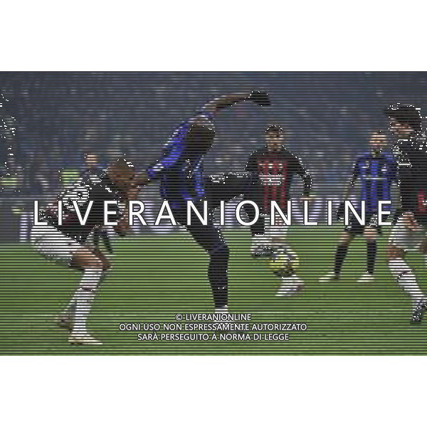 Malick Thiaw (Milan) e Romelu Lukaku (Inter) Inter vs Milan Milano 05-02-2023 Stadio Giuseppe Meazza - San Siro Campionato Serie A TIM - 21a giornata foto Roberto Garavaglia/ag. Aldo Liverani sas / AGENZIA ALDO LIVERANI SAS