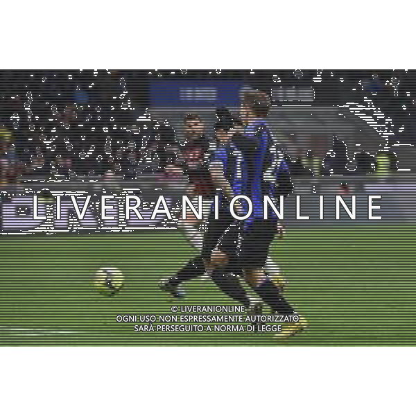 Lautaro Martinez (Inter) segna il gol del 2 a 0 ma la rete viene annullata Inter vs Milan Milano 05-02-2023 Stadio Giuseppe Meazza - San Siro Campionato Serie A TIM - 21a giornata foto Roberto Garavaglia/ag. Aldo Liverani sas / AGENZIA ALDO LIVERANI SAS
