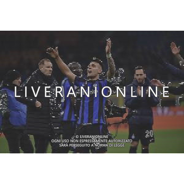 Lautaro Martinez (Inter) esultanza finale Inter vs Milan Milano 05-02-2023 Stadio Giuseppe Meazza - San Siro Campionato Serie A TIM - 21a giornata foto Roberto Garavaglia/ag. Aldo Liverani sas / AGENZIA ALDO LIVERANI SAS