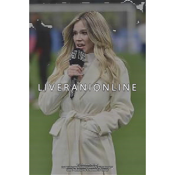 Diletta Leotta giornalista DAZN Inter vs Milan Milano 05-02-2023 Stadio Giuseppe Meazza - San Siro Campionato Serie A TIM - 21a giornata foto Roberto Garavaglia/ag. Aldo Liverani sas / AGENZIA ALDO LIVERANI SAS