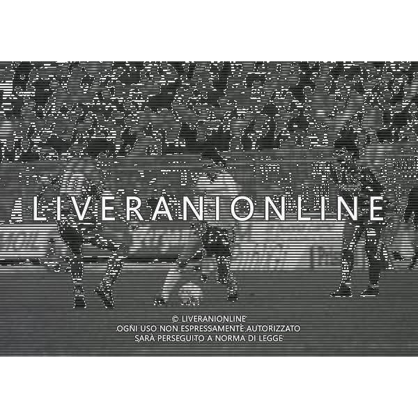 24-01-1988 CREMONA CAMPIONATO DI CALCIO SERIE B CREMONESE-TRIESTINA 1-0 NELLA FOTO EDI BIVI-CLAUDIO BENCINA AG ALDO LIVERANI SAS