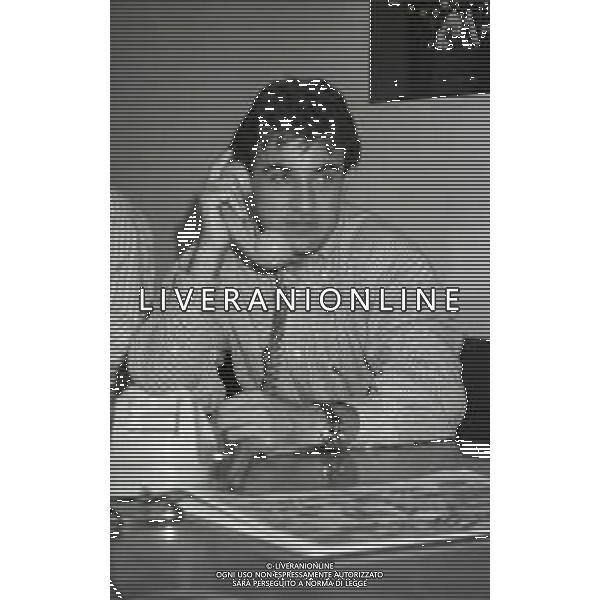 1993 MILANO REDAZIONE DELLA GAZZETTA DELLO SPORT OSPITE PER LE TELEFONATE COI LETTORI JEAN ALESI NELLA FOTO JEAN ALESI AG ALDO LIVERANI SAS