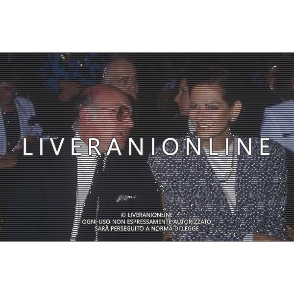 RETROSPETTIVA CLAUDIA CARDINALE ATTRICE NELLA FOTO CON IL REGISTA FRANCESCO ROSI AL PREMIO \'VIA CONDOTTI\' A ROMA GIUGNO 1986 AG ALDO LIVERANI SAS